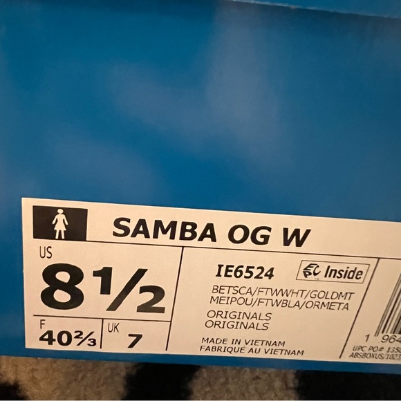 NWT Adidas Samba OG W Sneakers Better Scarlet Size Women’s 8.5 - Picture 15 of 16